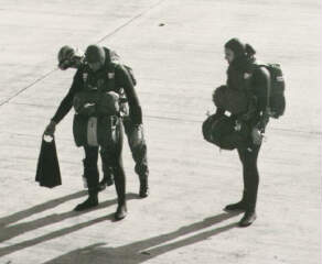 Robert J. Bureker (right) Water Jump